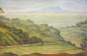 廖德政，（初夏），（1975~1985），油畫，80X65cm（圖片引自：呂雲麟紀念美術館收藏。）
